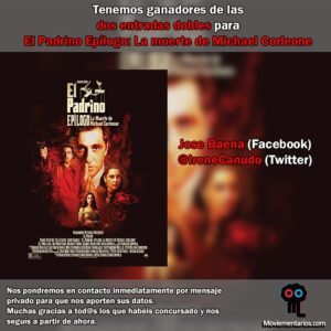 201204 Sorteo entradas El padrino GANADORES