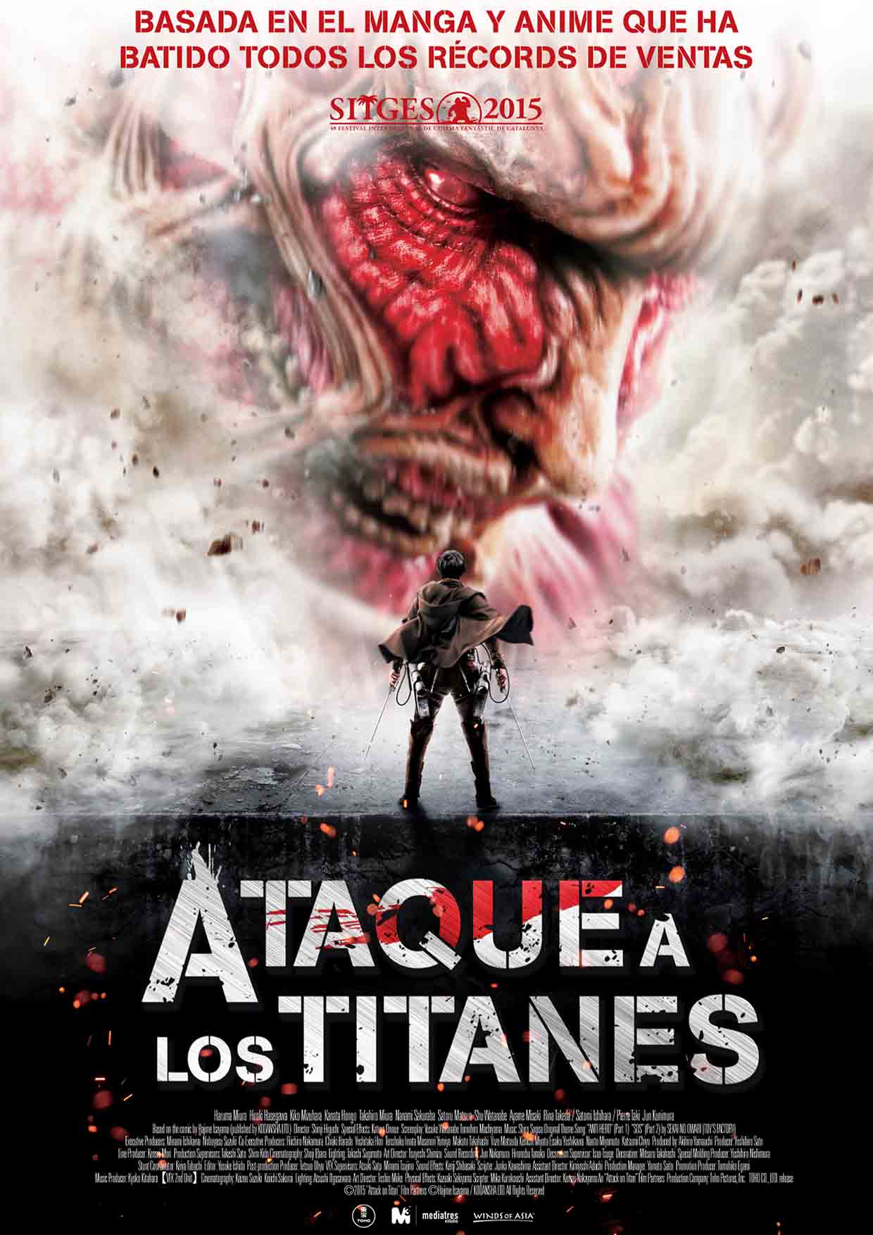 Llegan a España las películas de ‘Ataque a los titanes’