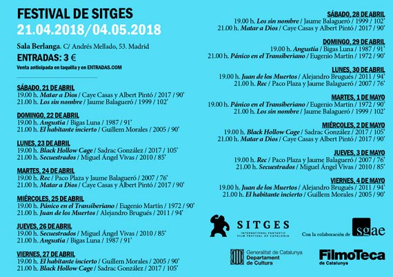Ciclo del cine del Festival de Sitges en Madrid