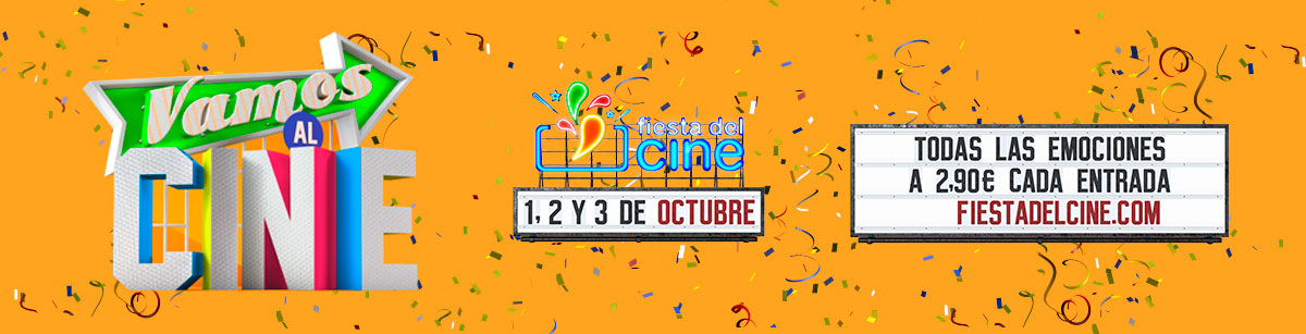 La Fiesta del Cine nos convoca para los días 1, 2 y 3 de octubre