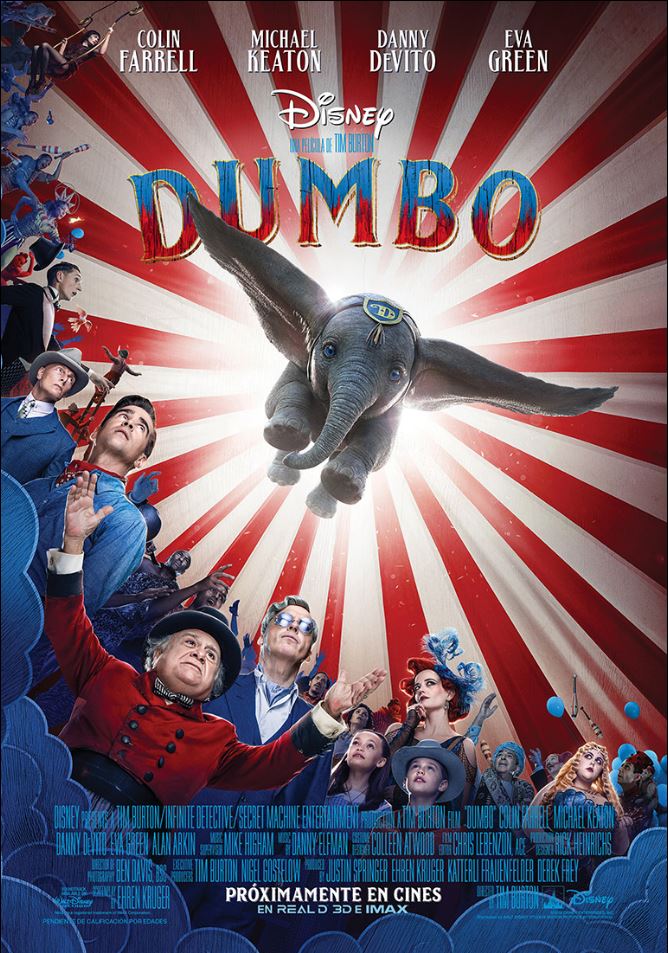 Nuevo tráiler de Dumbo acompañado de su cartel