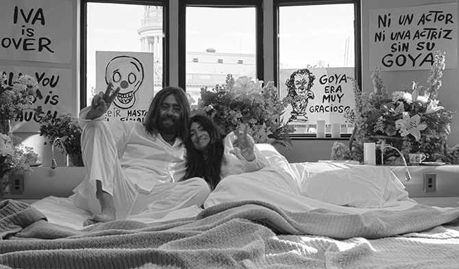 Buenafuente y Silvia Abril se convierten en Lennon y Yoko Ono