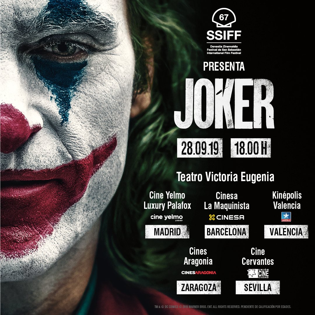 ‘Joker’ podrá verse en algunos cines antes de su estreno