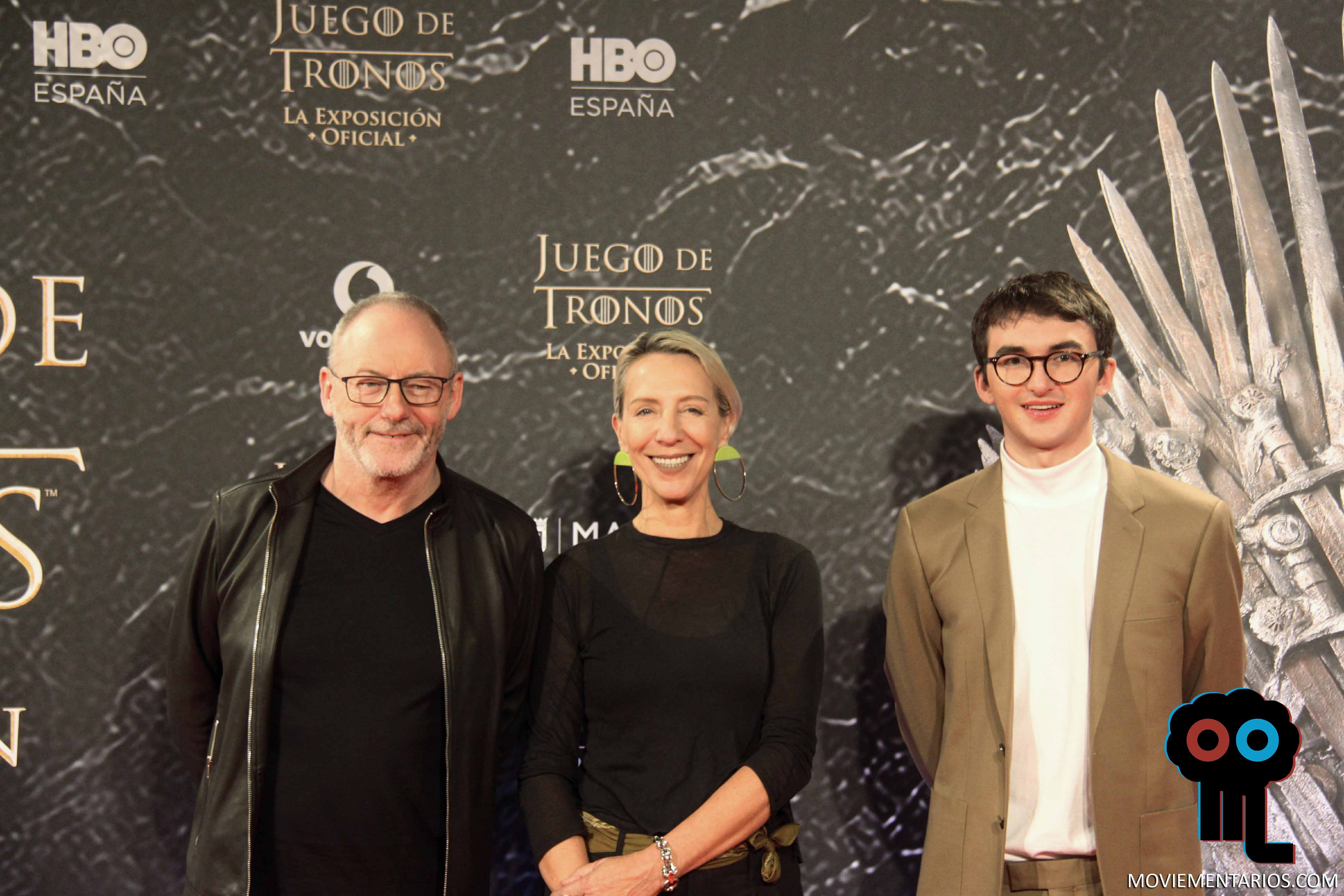 Inauguramos la exposición de ‘Juego de Tronos’ con los actores de Bran y Davos