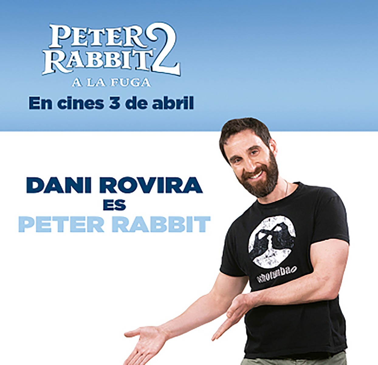 Dani Rovira vuelve a poner voz al protagonista de ‘Peter Rabbit’