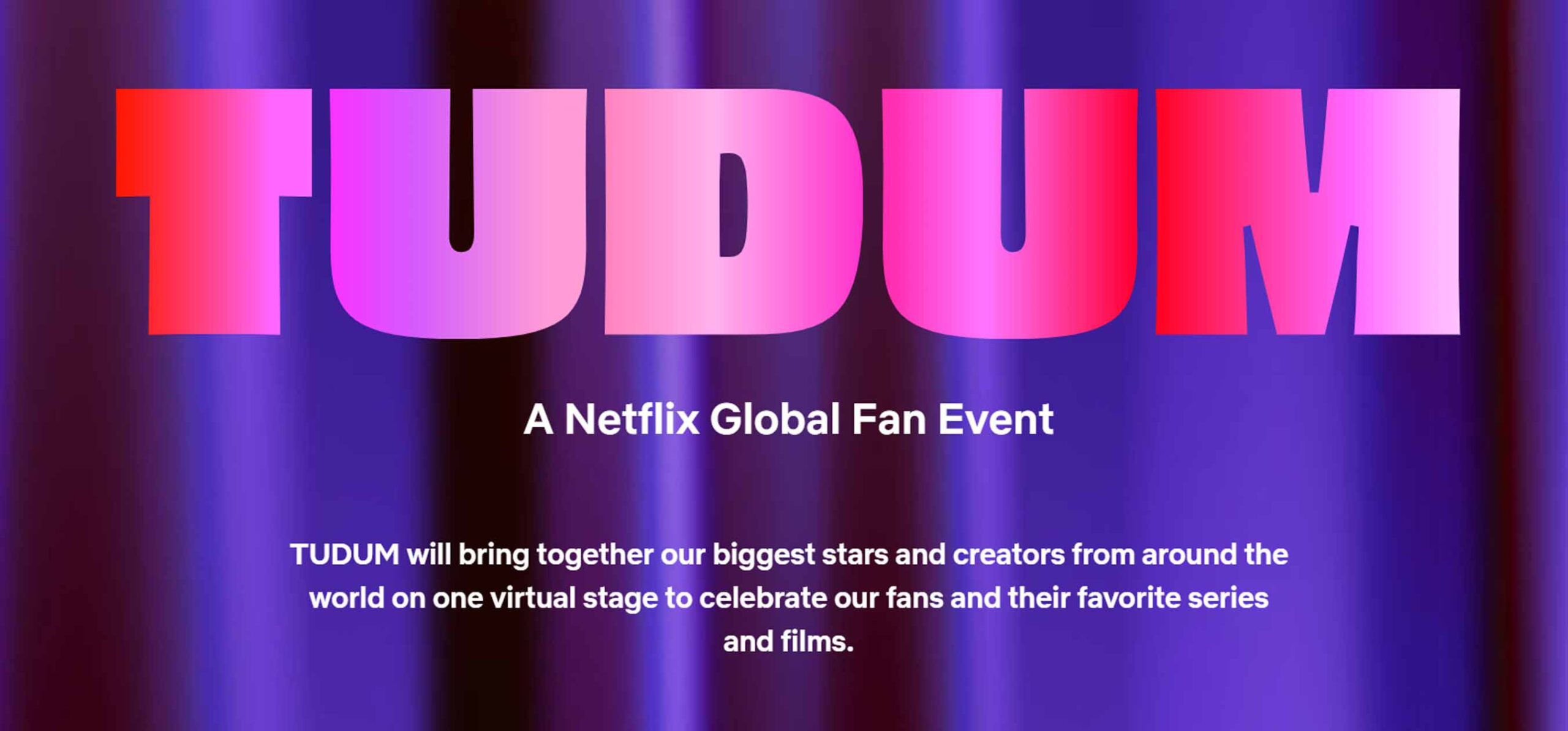 Netflix invita a sus fans a un evento de presentación global