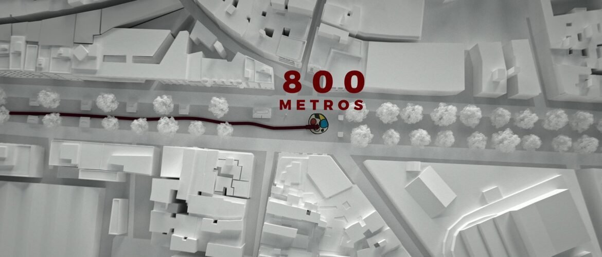 800 metros