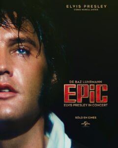 epic elvis presley in concert poster