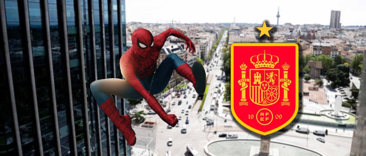 tom holland plaza colón selección española spider-man brand new day