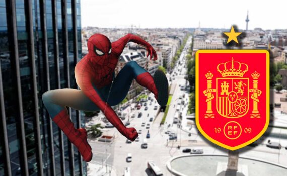 tom holland plaza colón selección española spider-man brand new day