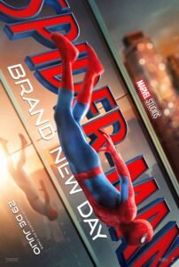 Spider-Man brand new day poster caída libre