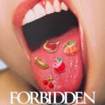 Forbidden fruits poster con lengua y pegatinas