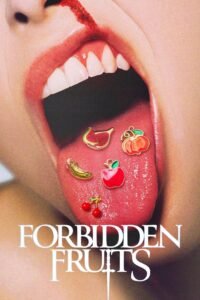 Forbidden fruits poster con lengua y pegatinas