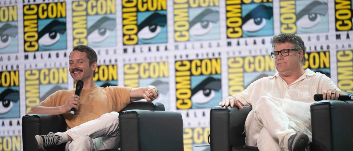 Elijah wood y sean astin hablando de el señor de los anillos en comic con malaga