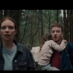 binding eva Ryan Ralph Gerrard, Catherine Deevy, Darcey Wood en un bosque
