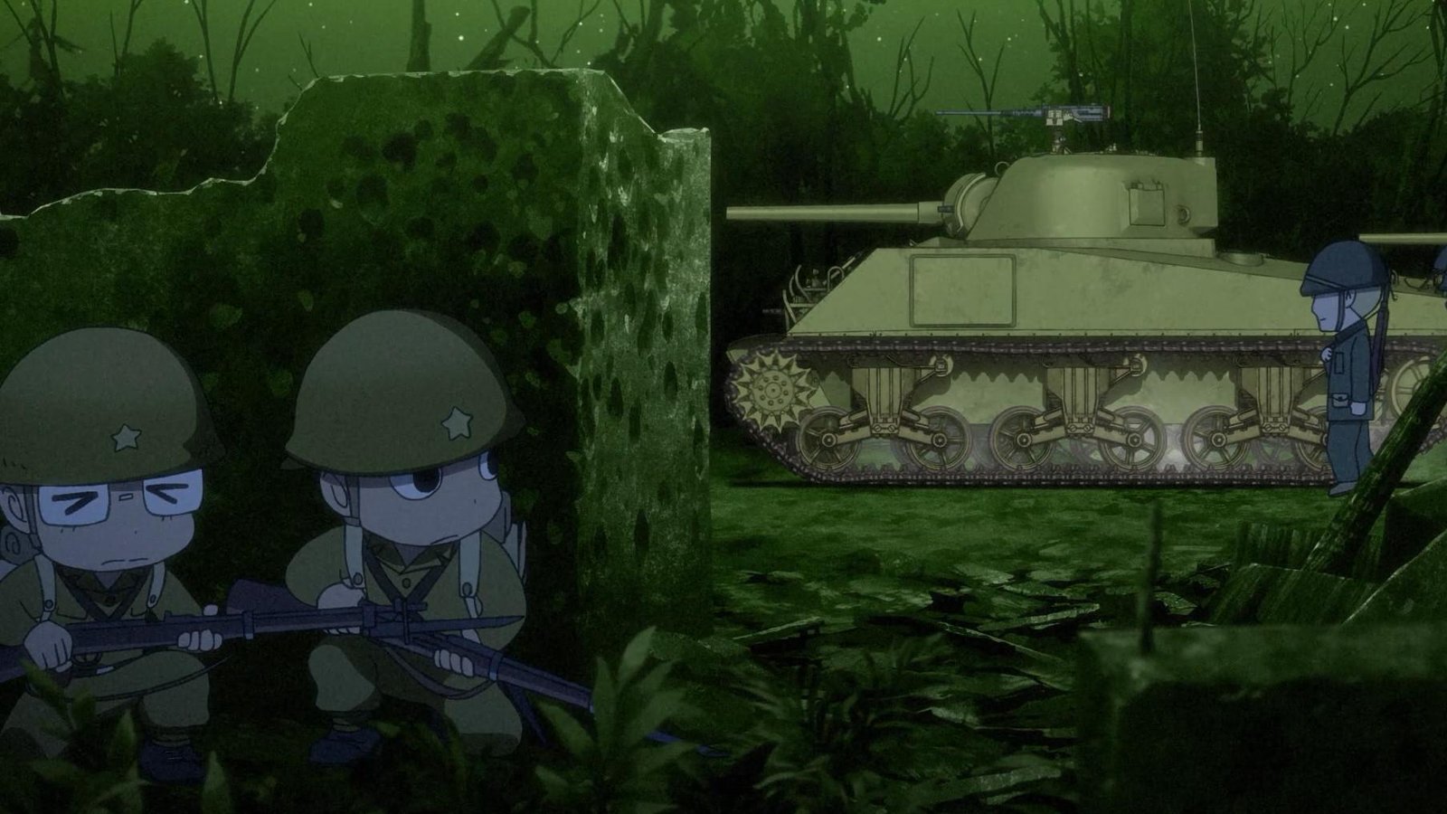 peleliu guernica of paradise soldados y tanque
